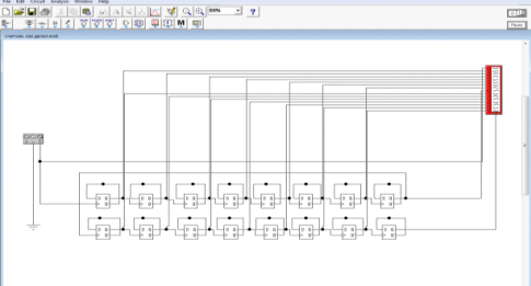 Контрольная работа по теме Разработка принципиальной схемы 16 разрядного счетчика с использованием программы Electron ics Workbench 5.12